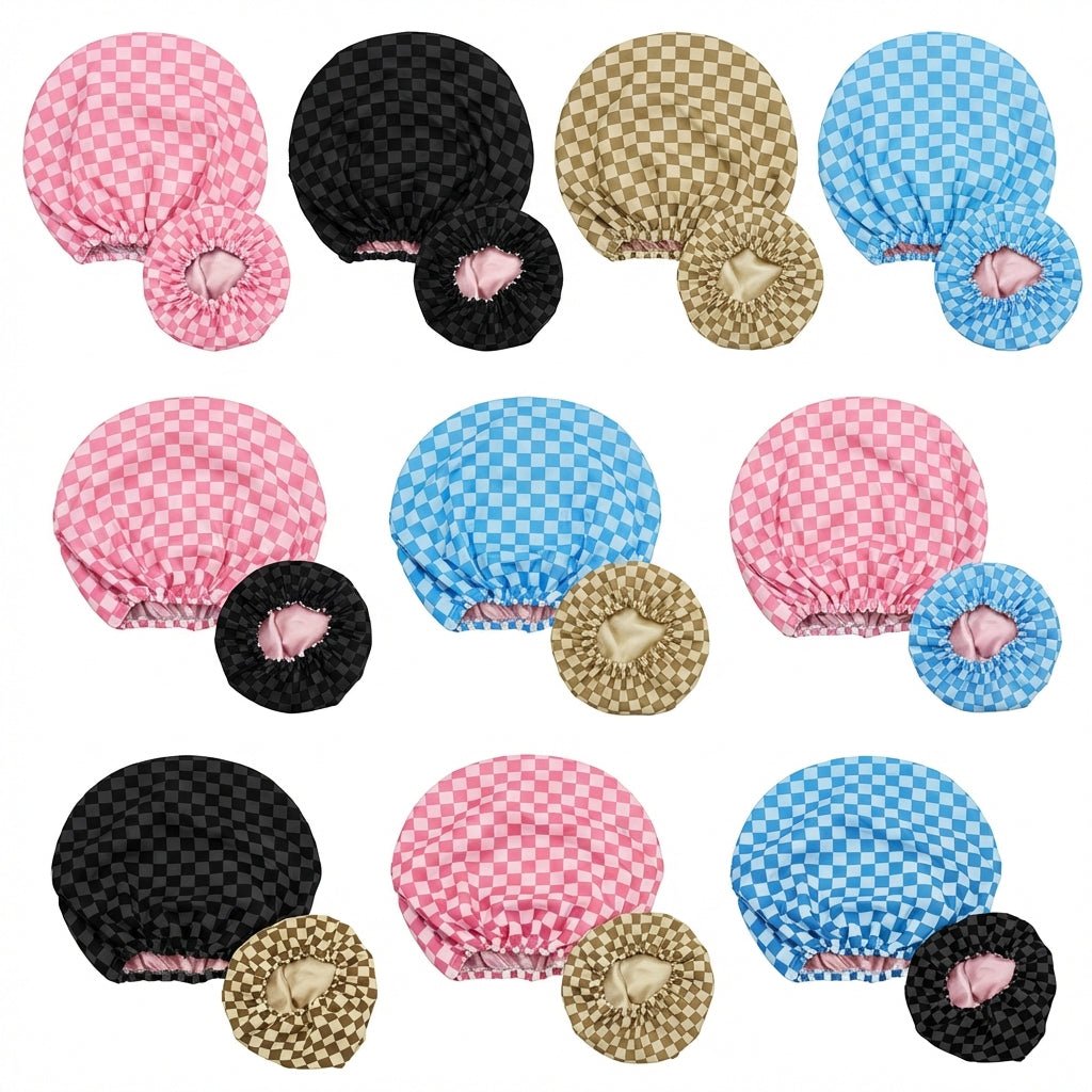 מארז זוגי פרימיום: כובע רחצה וטיפוח שיער תלת - שכבתי (3 Layers High Quality) | מארז זוגי פרימיום: כובע רחצה וטיפוח שיער תלת - שכבתי (3 Layers High Quality) | אוזו - שופ