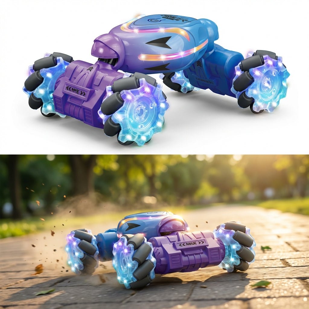 מכונית פעלולים 4WD Twist מתהפכת עם שליטת תנועת יד (Dual Control) | מכונית פעלולים 4WD Twist Vehicle – שליטה כפולה וחכמה | אוזו - שופ