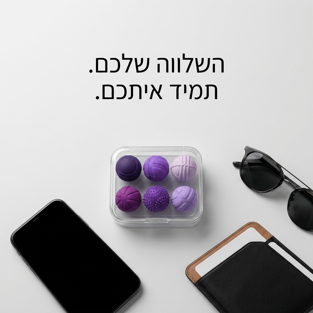 מגנטו - זן: השקט הנפשי שלך בכף היד - כדורי סיליקון תחושתיים להפגת מתחים (סט 6 יחידות) | מגנטו - זן: השקט הנפשי שלך בכף היד - כדורי סיליקון תחושתיים להפגת מתחים (סט 6 יחידות) | אוזו - שופ