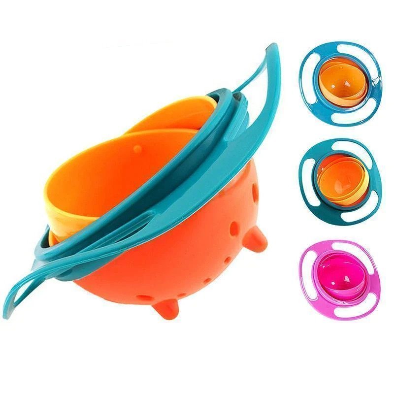 קערות אוכל לילדים - מונעות נפילה של מזון | Kids Bowl 360 Rotate | אוזו - שופ