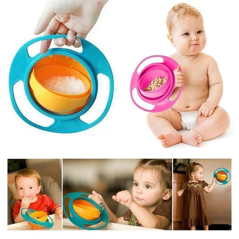 קערות אוכל לילדים - מונעות נפילה של מזון | Kids Bowl 360 Rotate | אוזו - שופ