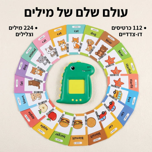 Learn & Play - כרטיסי פלאש מדברים ללימוד אנגלית בכיף! | Educational Toy | אוזו - שופ