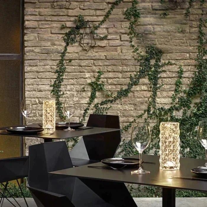 LuxeGlow מנורת שידה קריסטלית | Crystal Table Lamp | אוזו - שופ