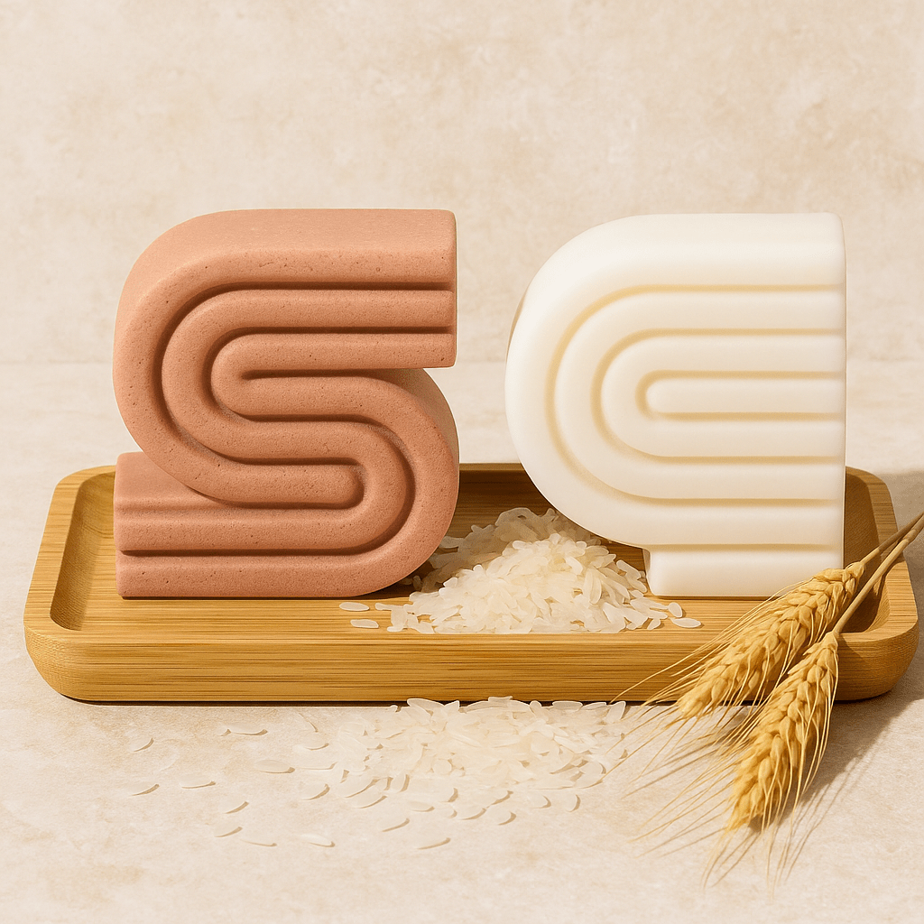 מארז שמפו ומרכך על בסיס אורז אורגני | מארז שמפו ומרכך על בסיס אורז אורגני | אוזו - שופ