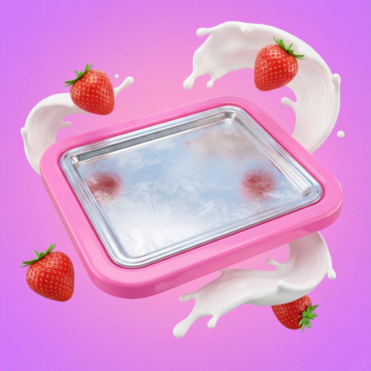 משטח להכנת גלידה תאילנדית ויוגורט מוקפץ ביתי (Ice Cream Roller Plate) | משטח להכנת גלידה תאילנדית ויוגורט מוקפץ ביתי (Ice Cream Roller Plate) | אוזו - שופ