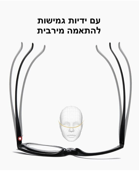 משקפי ראייה מגנטיות לאיפור | Rotating Makeup Reading Glasses | אוזו - שופ