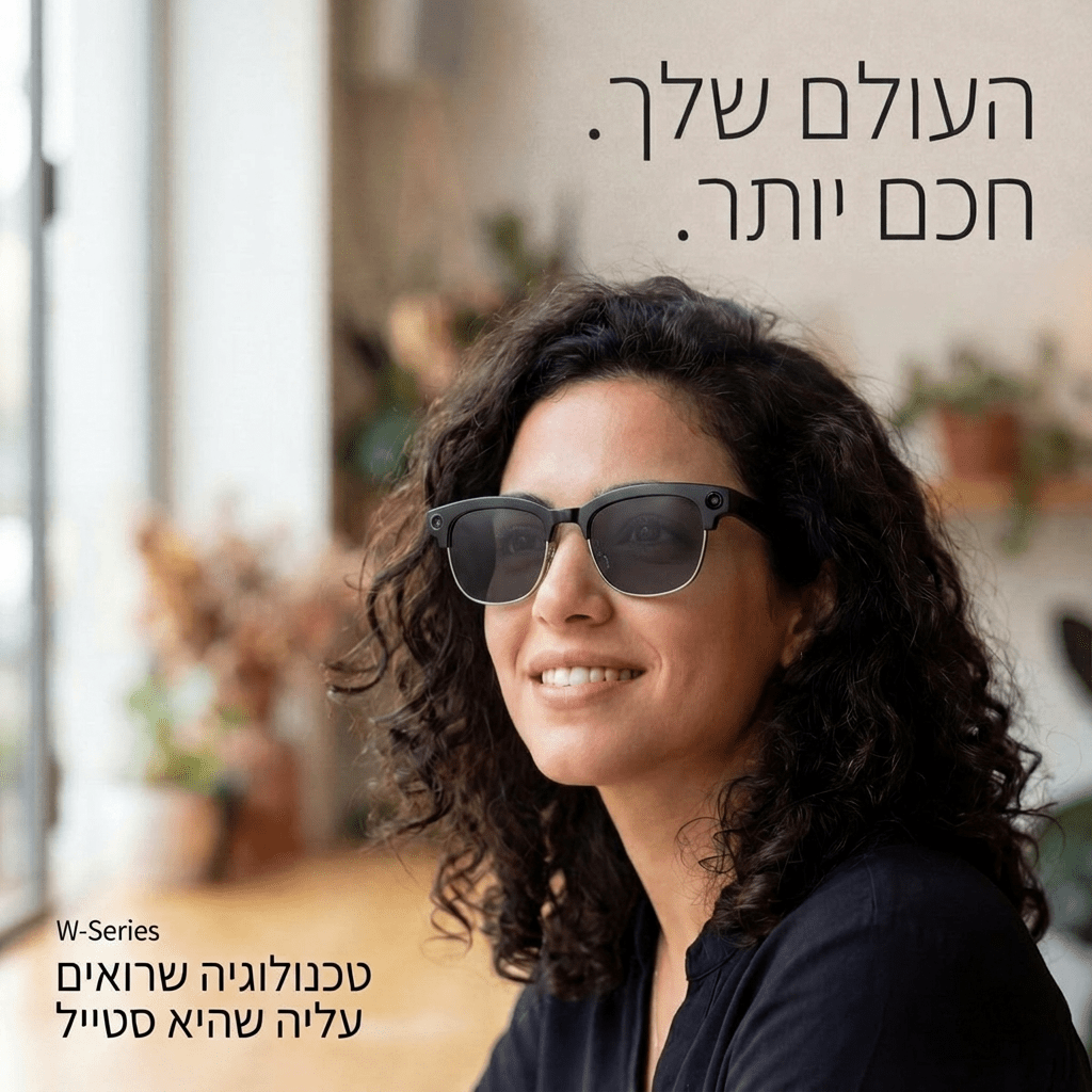 לראות חכם - משקפי שמש שיודעים הכל | לראות חכם - משקפי שמש שיודעים הכל | אוזו - שופ
