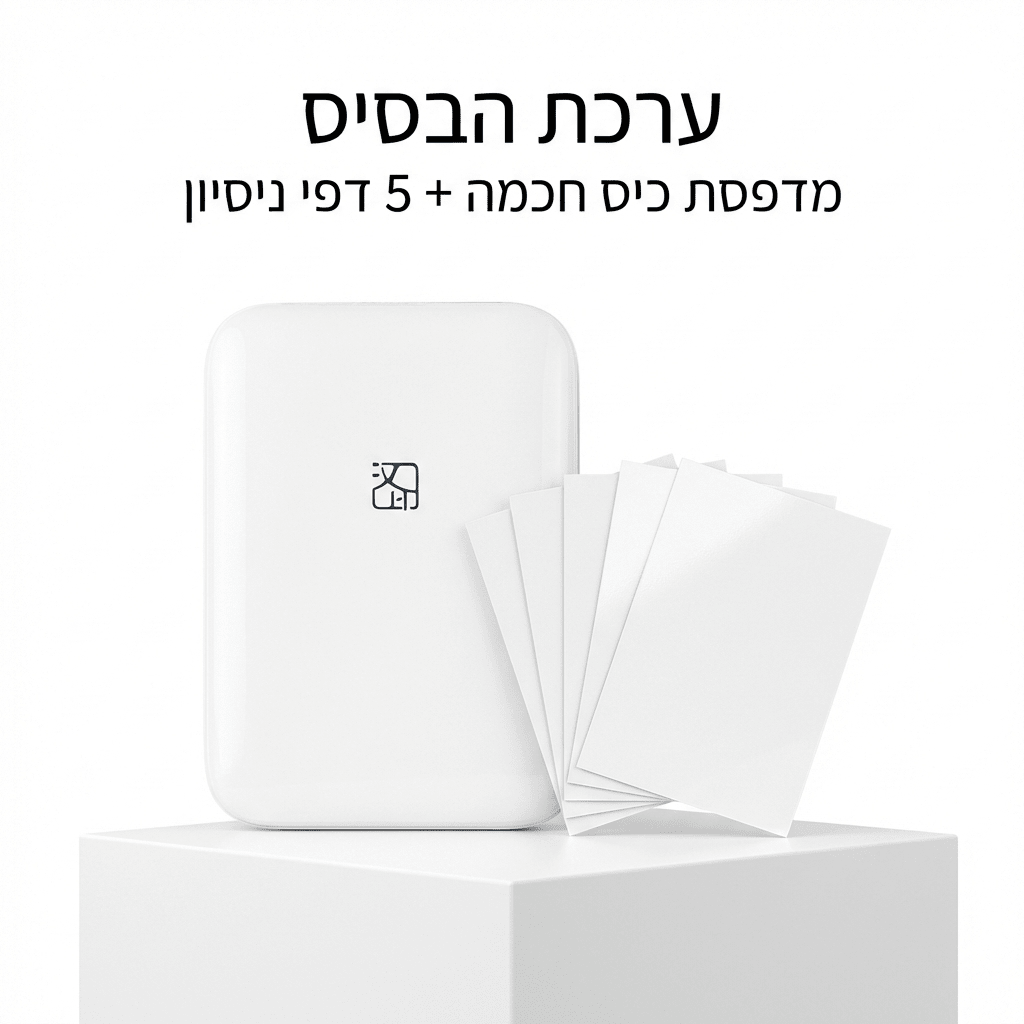מדפסת תמונות כיס חכמה (הדפסה ללא דיו) וניירות צילום דביקים | | אוזו - שופ