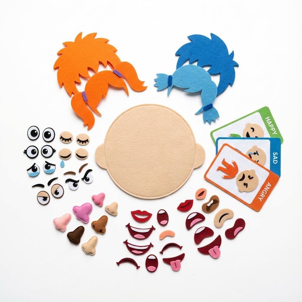 ערכת פאזל ללימוד רגשות והבעות פנים (SEL) - סדרת חינוך יצירתי | ערכת פאזל עצמי ללימוד רגשות והבעות פנים (SEL) - סדרת חינוך יצירתי | אוזו - שופ