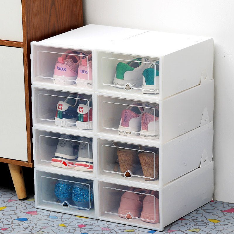 סט 6 קופסאות אחסון לנעליים | Transparent Shoe Box | אוזו - שופ