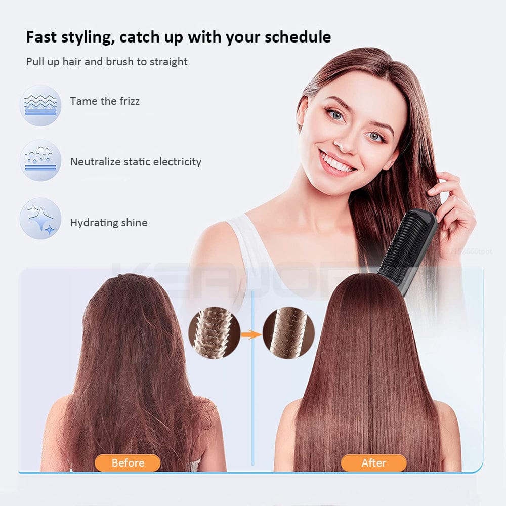 SmoothStyle מברשת להחלקת השיער | Hair Straightener | אוזו - שופ