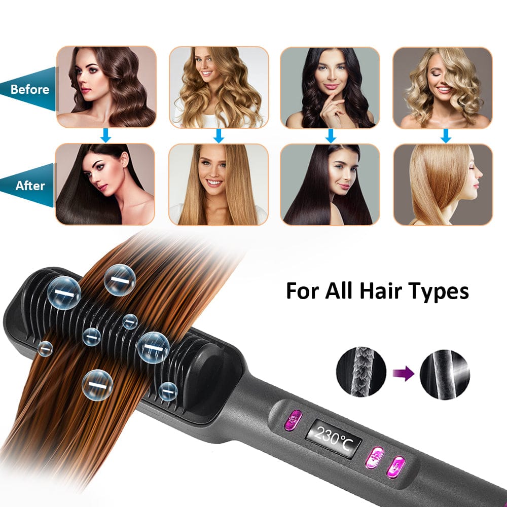 SmoothStyle מברשת להחלקת השיער | Hair Straightener | אוזו - שופ