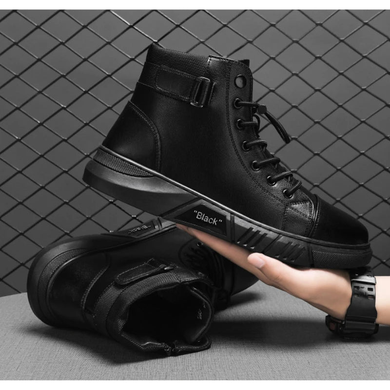 סניקרס גבוהות אלגנטיות לגבר GentleStride | Men's Sports Shoes | אוזו - שופ