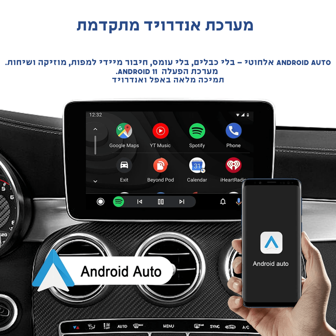 סטרימר CarPlay אלחוטי לרכב | מכשיר CarPlay אלחוטי מדגם RM - KPL062 | אוזו - שופ